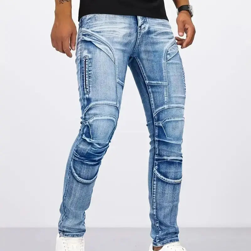 EdgeFade Two-Tone Patchwork Jeans