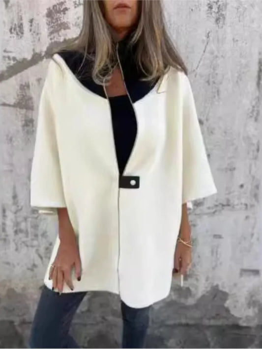 Stylish Patchwork Zipper Jacket