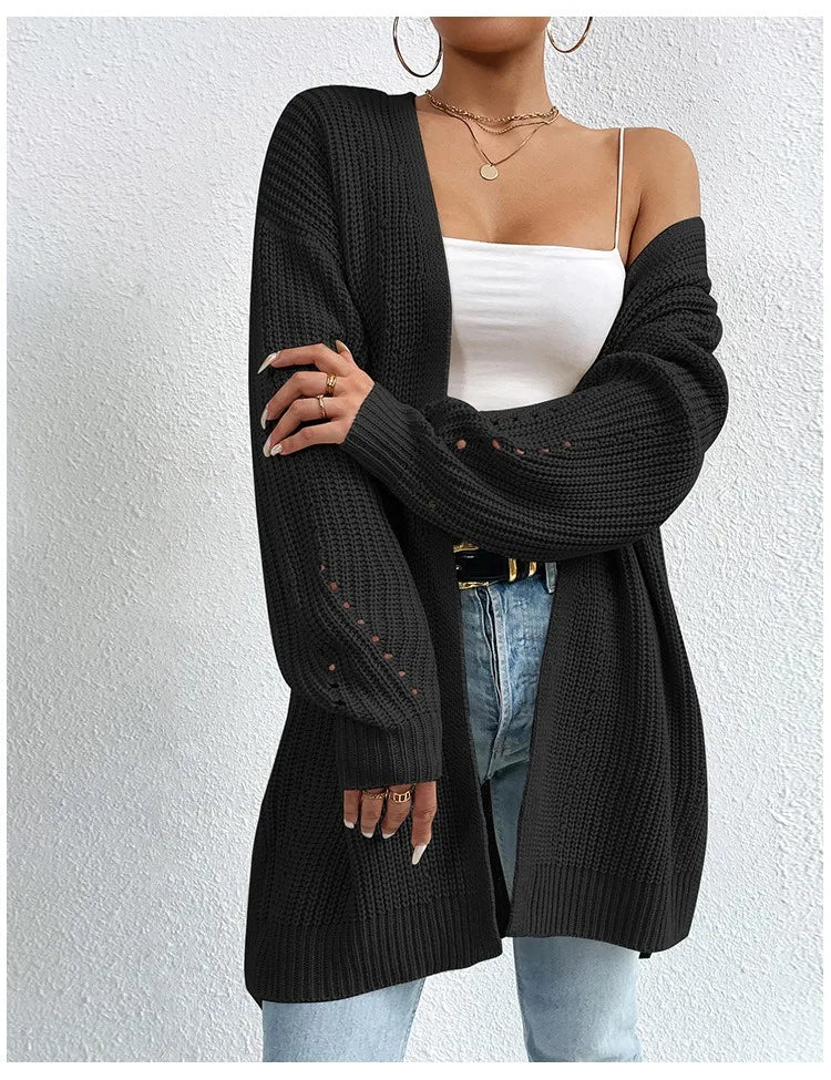 Luxe Ease Long Summer Knit Cardigan