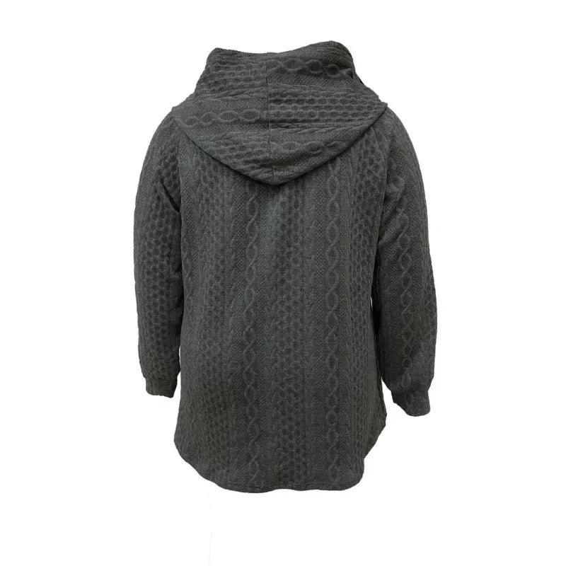 Women’s Casual Hooded Coat — Long-sleeve