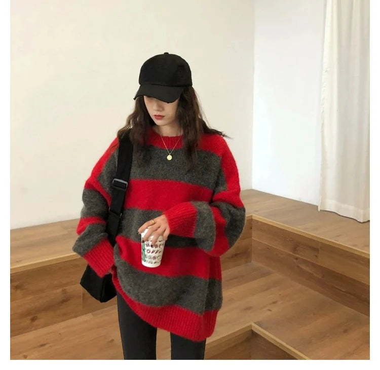 Women’s Oversized Striped Sweater