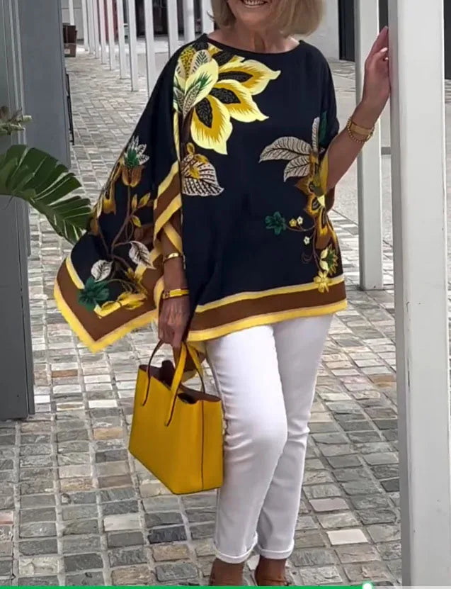 Retro Beauty Loose Elegance Pullover