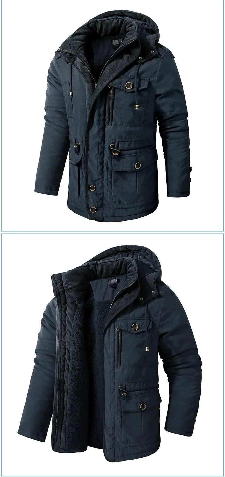 Mountain Trail Hooded Fleece Parka
