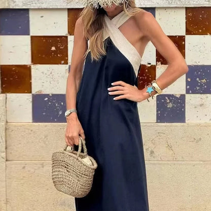 Sleeveless Patchwork Dress