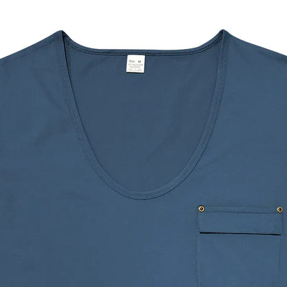Men’s U-Neck Solid Casual T-Shirt