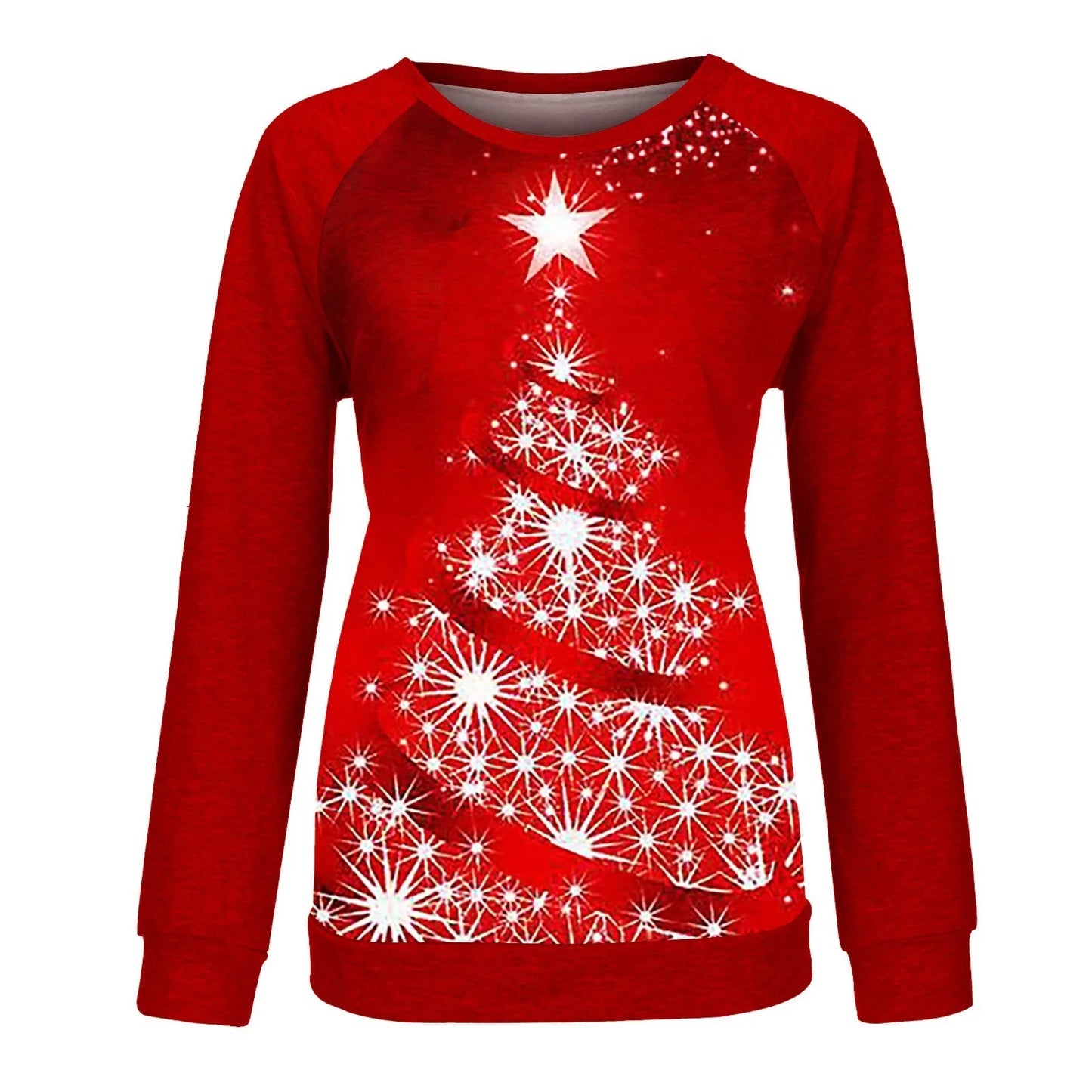 Casual Printed Round-Neck Sweatshirt