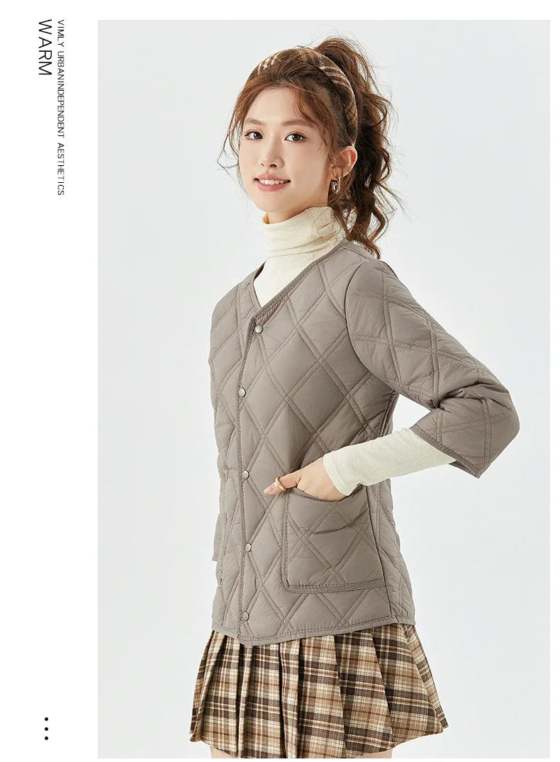 SoftNest Cropped Cotton Padded Jacket