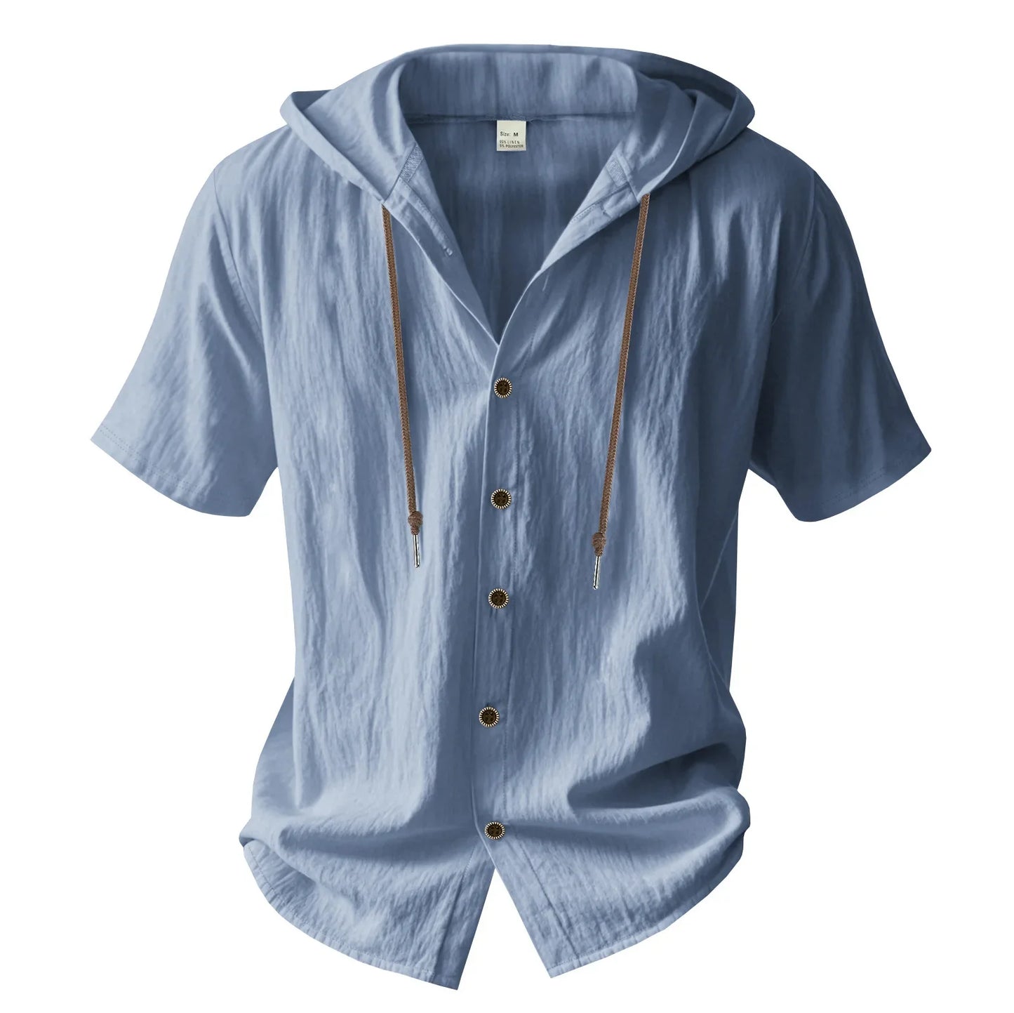 Lightweight Linen Hooded Summer Shirt