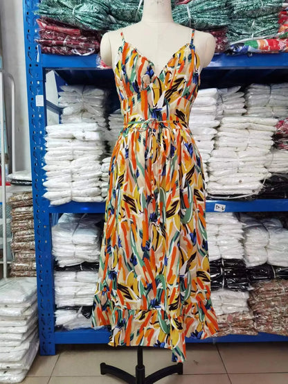Fungus Edge Elegance Maxi Dress