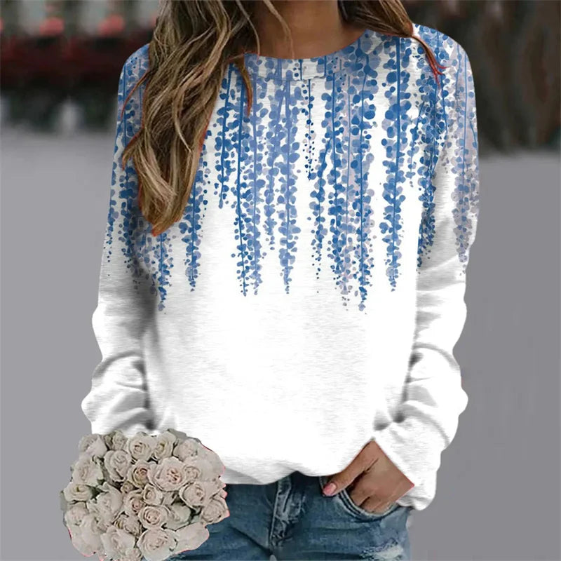 Y2K Colorful Florals Streetwear Pullover