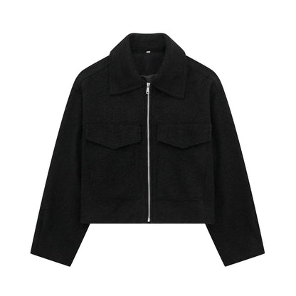 Stylish Grey Zipper Jacket