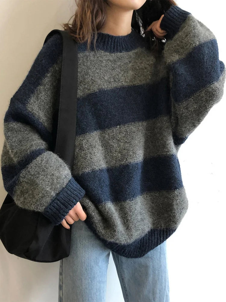 Women’s Oversized Striped Sweater