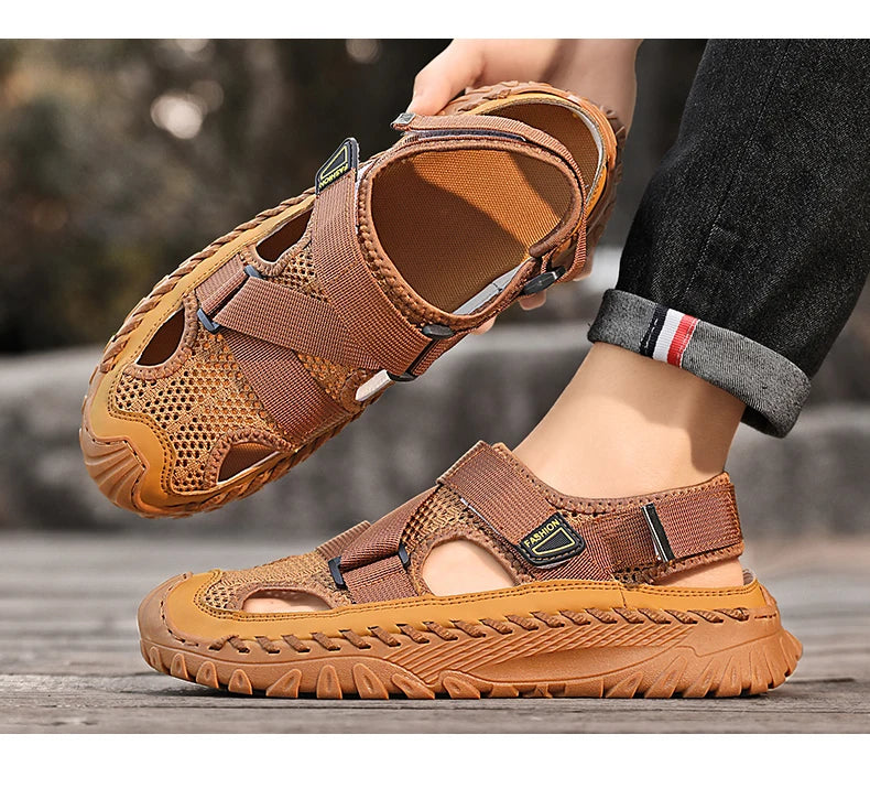 TerraWalk Genuine Leather Men’s Sandals