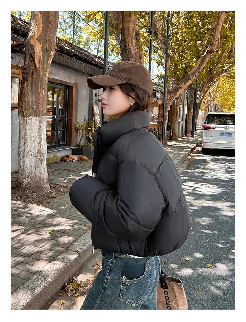 Snow Petal Short Padded Winter Jacket