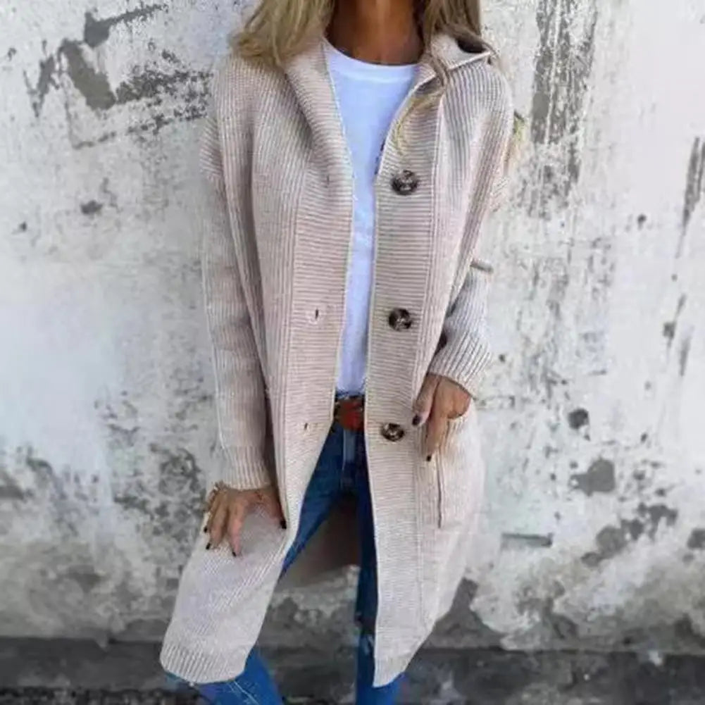 Women's Hooded Knit Sweater Coat
