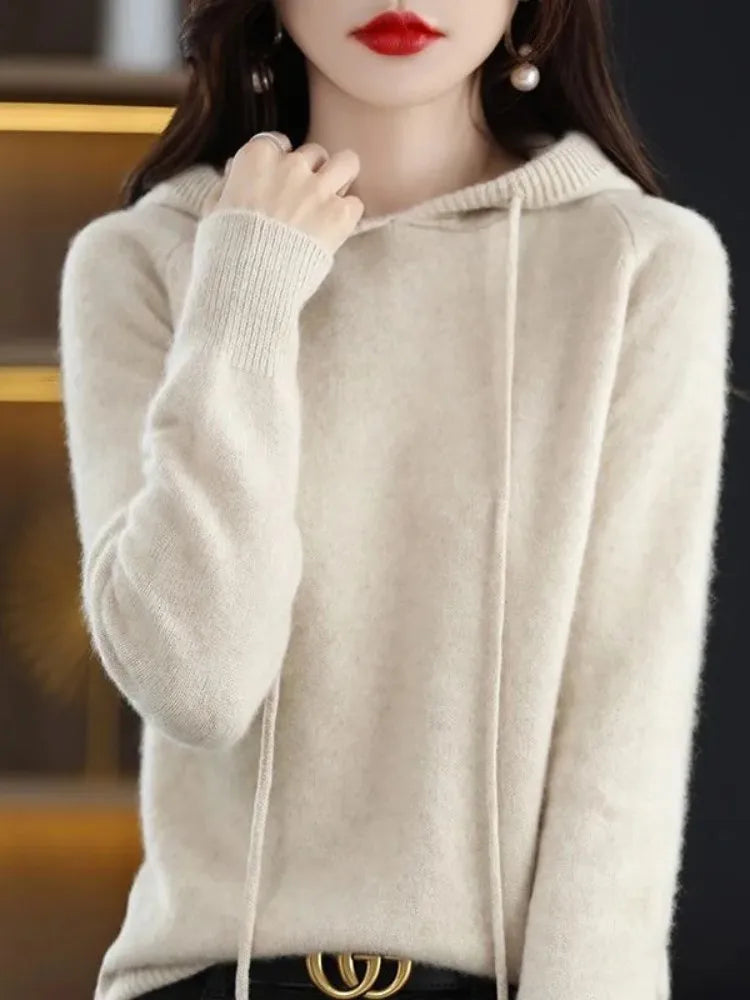 Hooded Pullover Sweater — Thick Warm