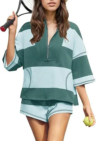 Vibe Play Striped Breeze Coord Set