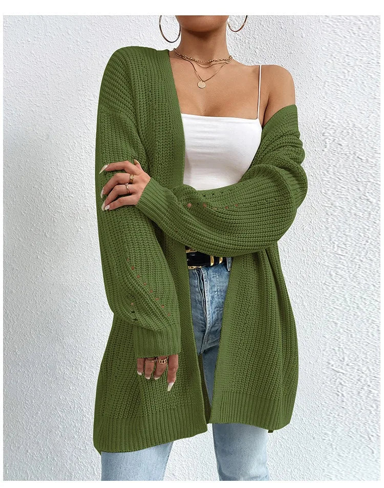 Luxe Ease Long Summer Knit Cardigan