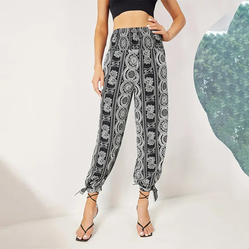 High Waist Harem Pants