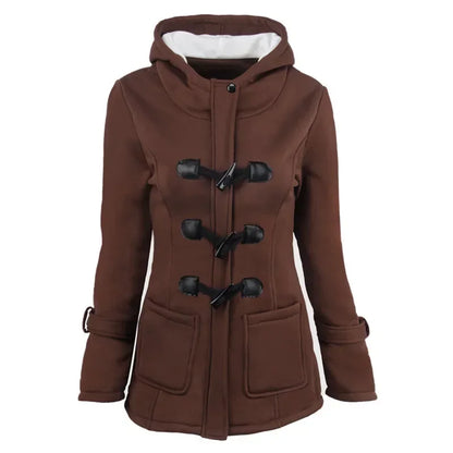 Hooded Zip Up Overcoat