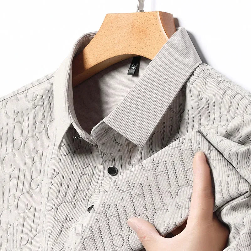 Printed Business Casual Polo