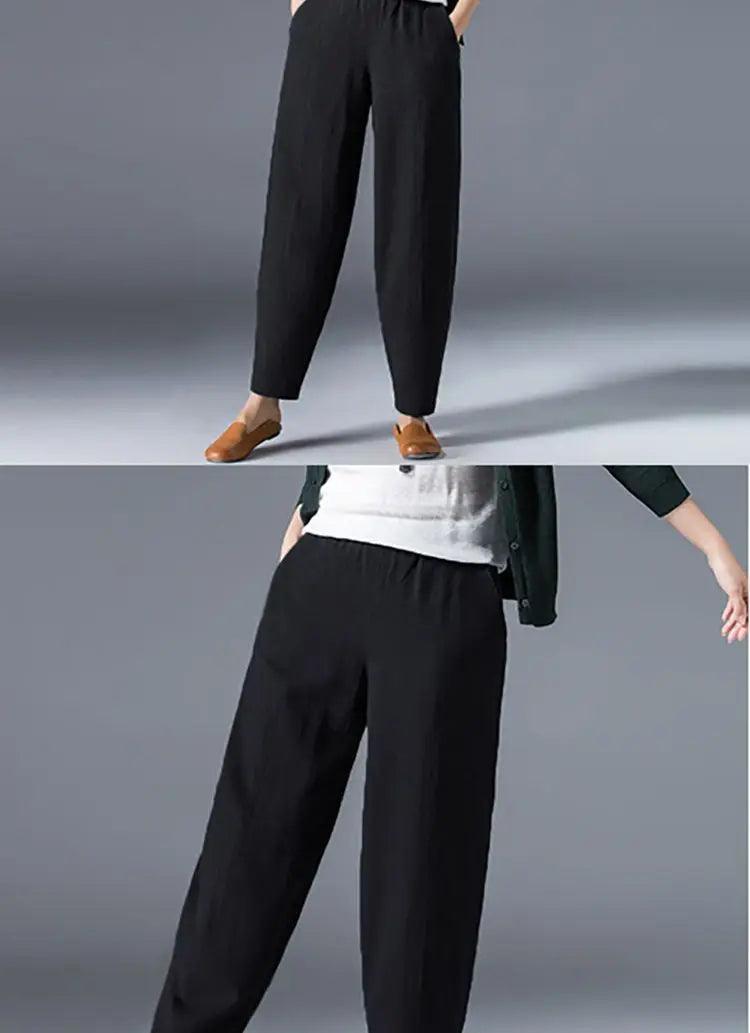 Breezy Ease Cotton Harem Pants