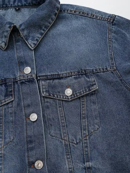 Indigo Drape Plus Denim Jacket