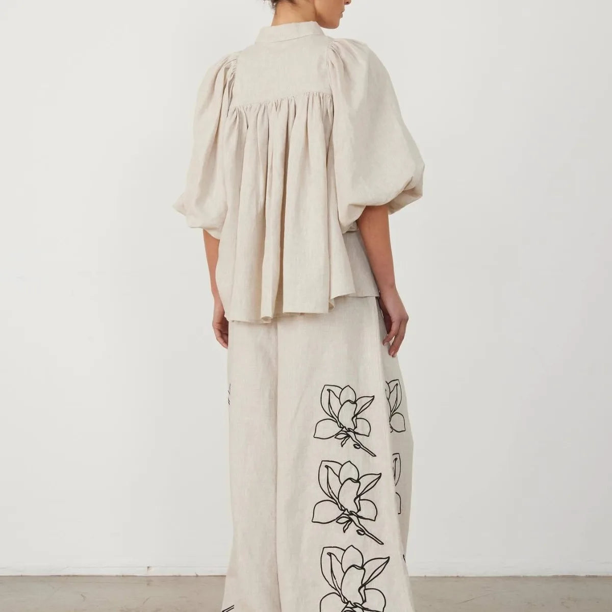 Floral Ease Wide-Leg Set