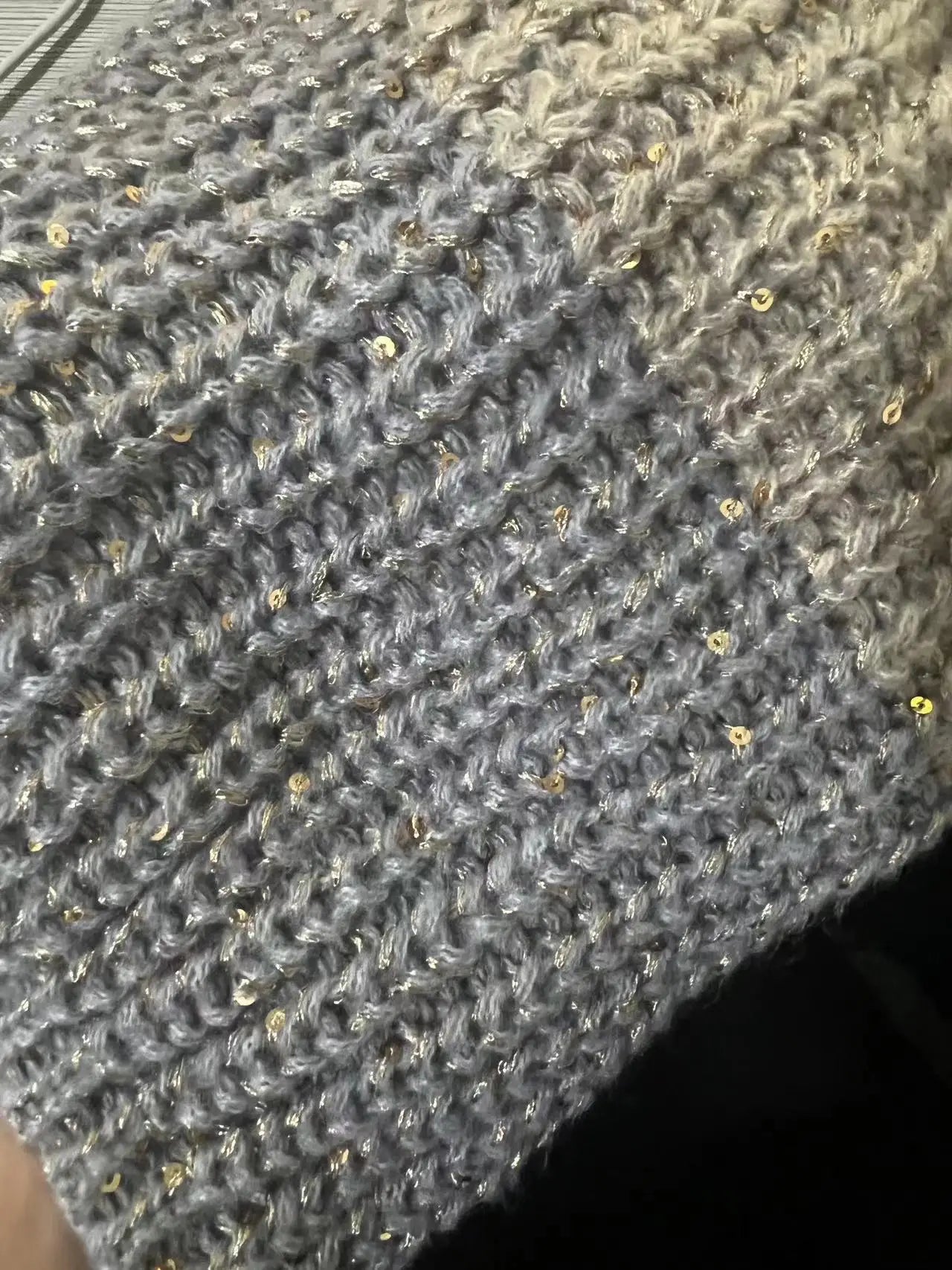 Sequin V-Neck Party Sweater