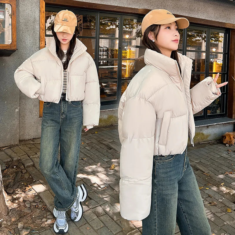Snow Petal Short Padded Winter Jacket