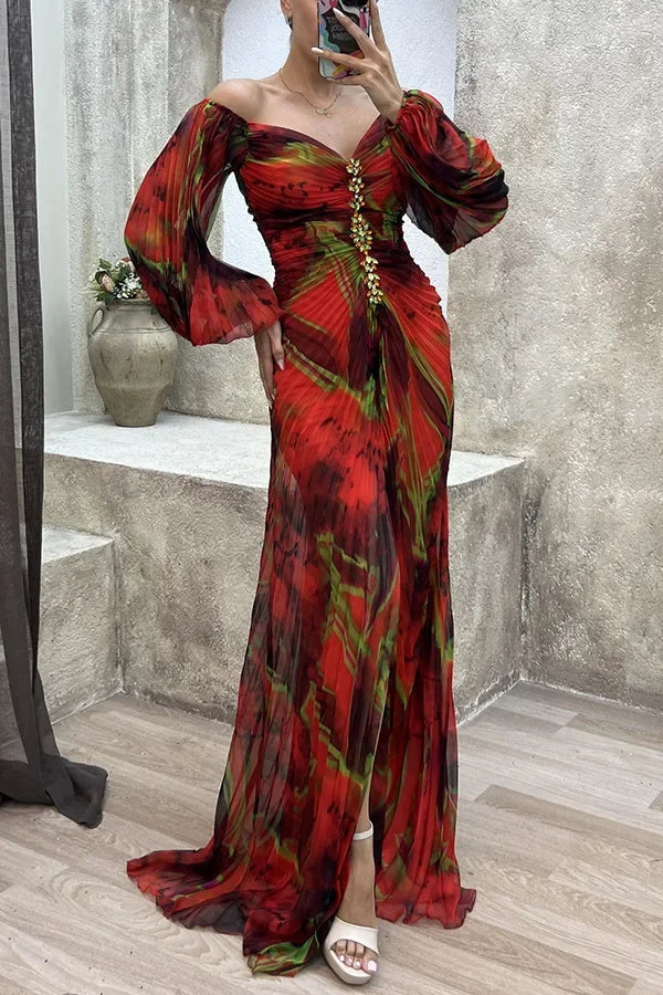 Autumn Pleated Casual Party Dress