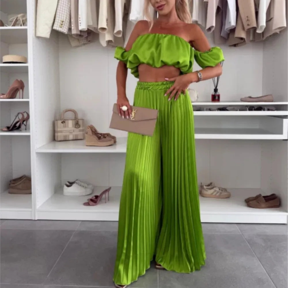 Off-Shoulder Tube Top Set