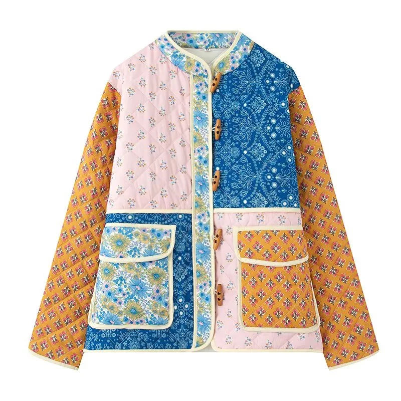 Blossom Muse Patchwork Cotton Jacket