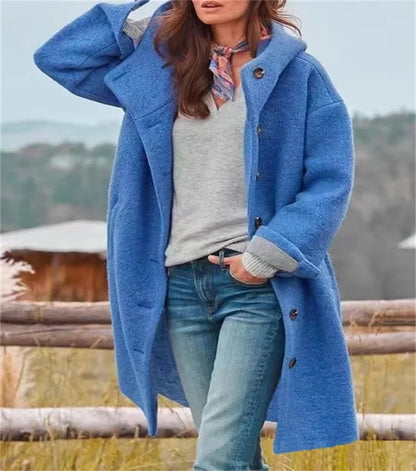 AmeriChic Hooded Woolen Coat