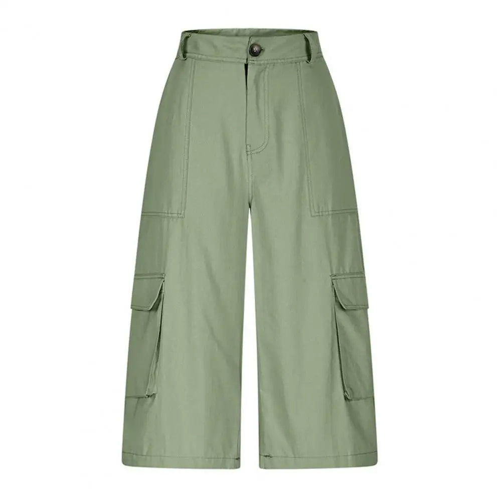 Flow Ease Mid-Waist Cropped Pants