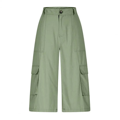 Flow Ease Mid-Waist Cropped Pants