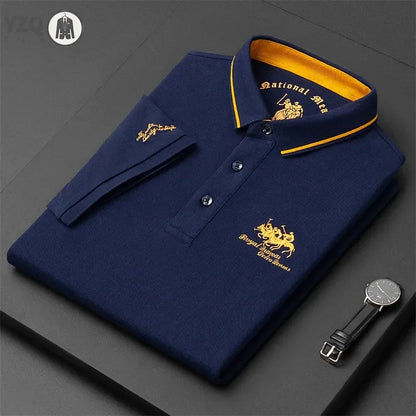 Embroidered Casual Polo Shirt