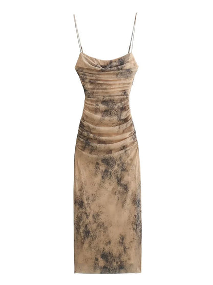 HazeGlam Gradient Backless Slip Dress
