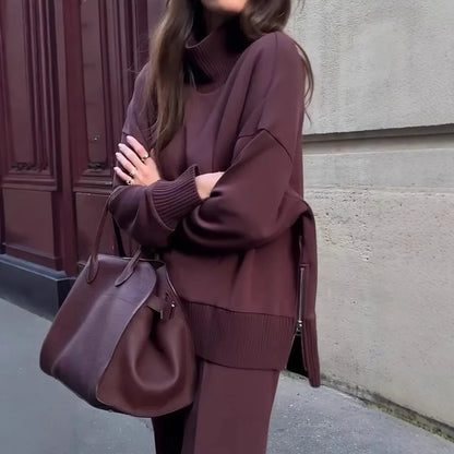 Turtleneck Tracksuit Women