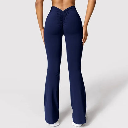 V-Back High Waist Horn Leggings