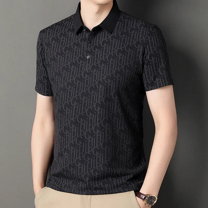 Printed Business Casual Polo