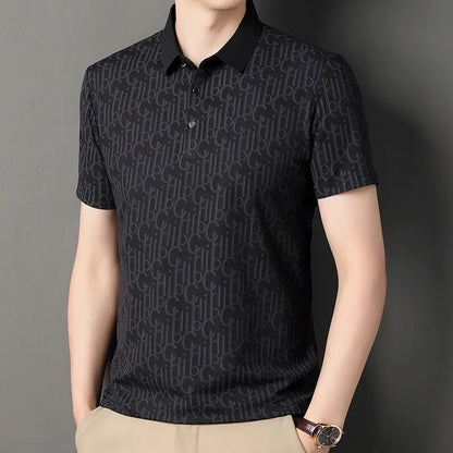 Printed Business Casual Polo
