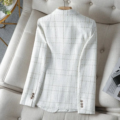Pearl Tweed Elegant Suit Blazer