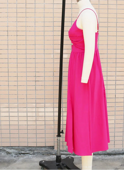 Backless V-Neck Camis Dress