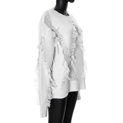 Chic Tassel Patch Sweater