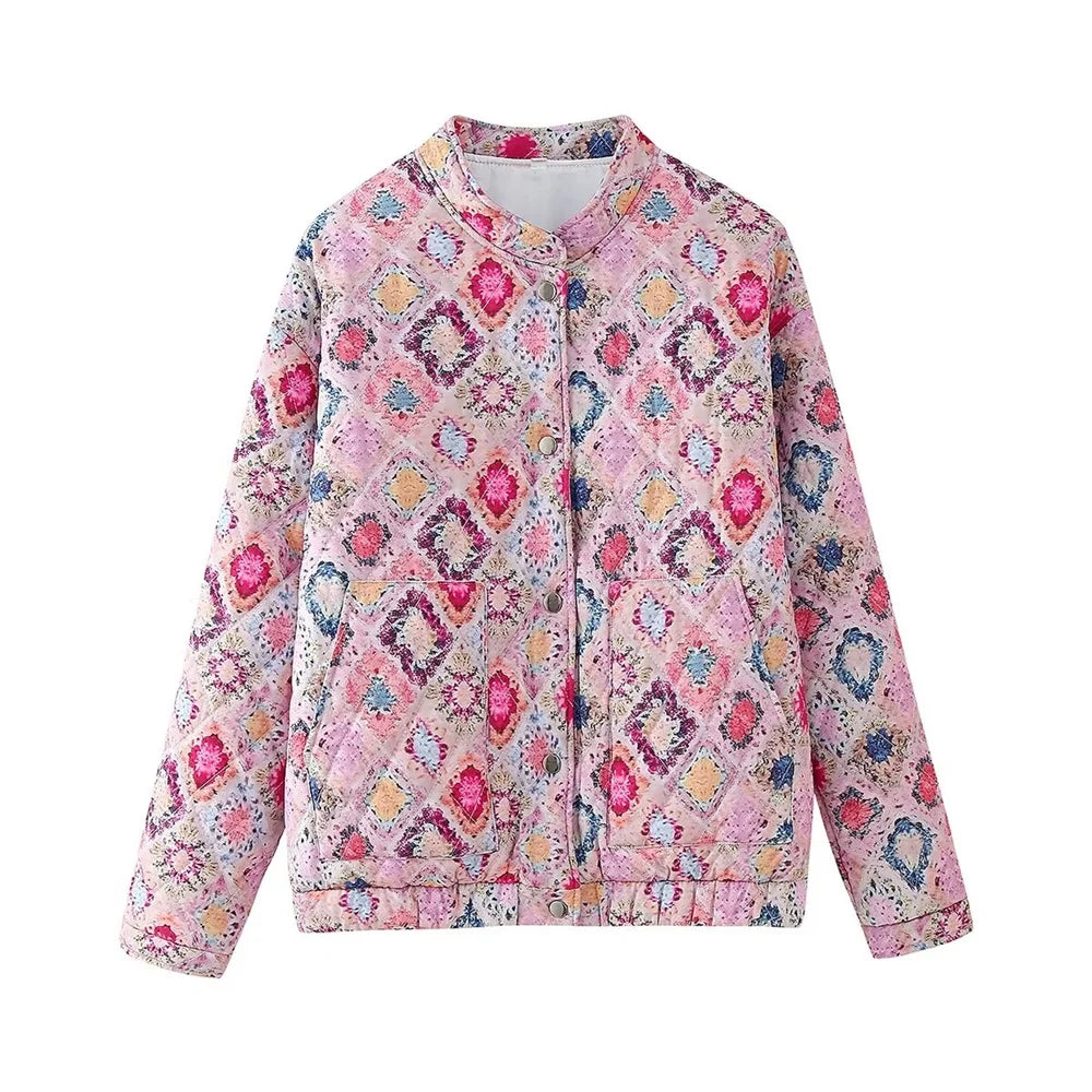 Autumn Breeze Printed Cotton Jacket