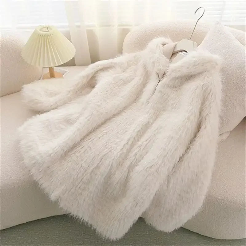 Snuggle Charm Faux Fur Jacket
