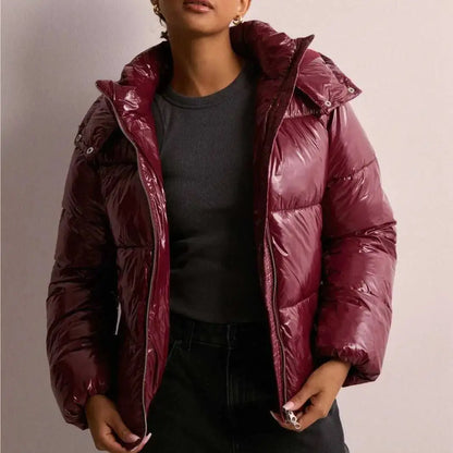 Casual Zip-Up Hooded Cotton Jacket