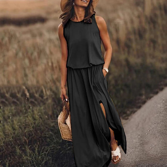 Sleeveless Suspender Office Sundress