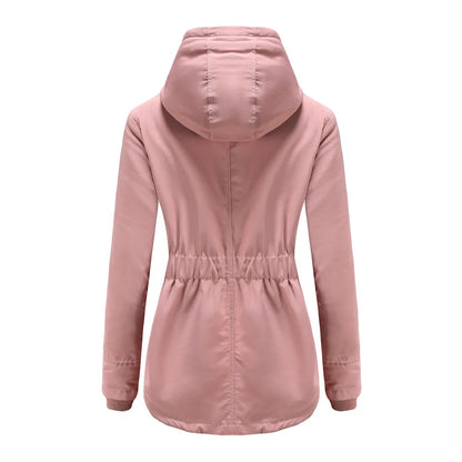 Women’s Thickened Lamb Velvet Parka – Hooded Winter Coat